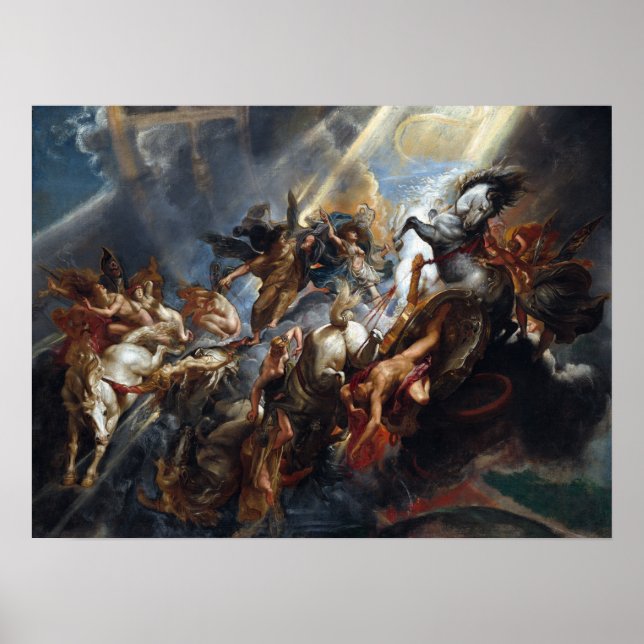 Poster Peter Paul Rubens A Queda de Phaeton (Frente)
