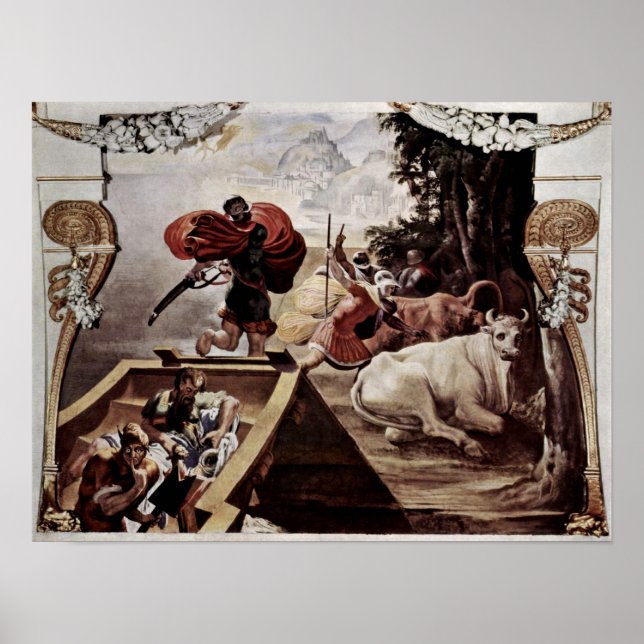 Pôster Peter Paul Rubens - Após uma pintura de Titian (Frente)