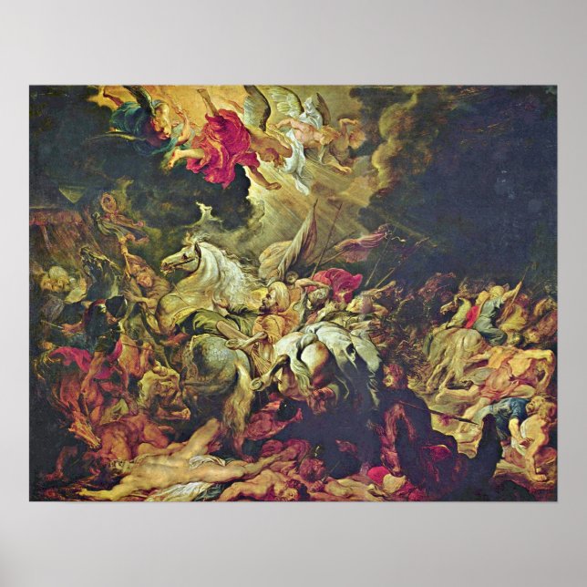 Poster Peter Paul Rubens - Derrota de Sennacherib (Frente)