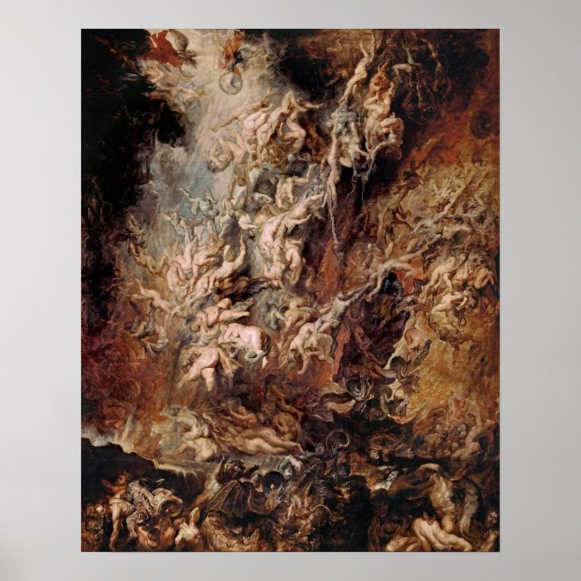 Poster Peter Paul Rubens - Fall of the Damned (1620) Post (Frente)