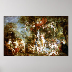 Poster Peter Paul Rubens O Banquete de Vênus