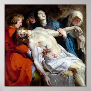 Poster Peter Paul Rubens O Entombamento