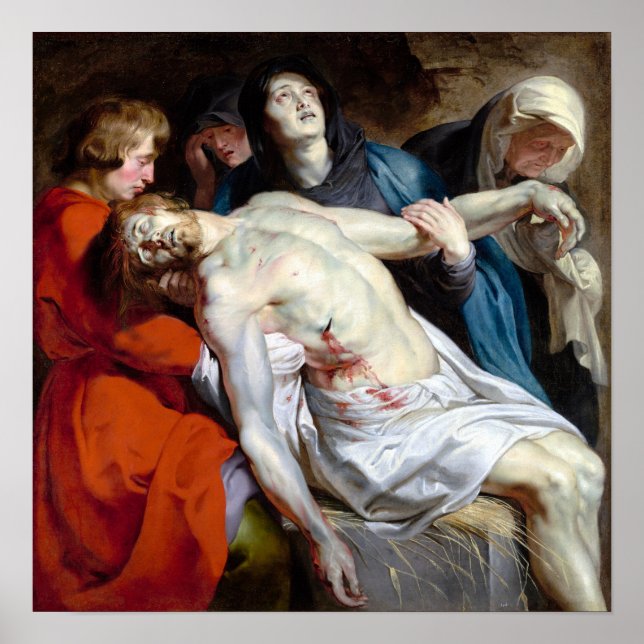 Poster Peter Paul Rubens O Entombment (Frente)