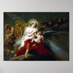 Poster Peter Paul Rubens O Nascimento da Via Látea