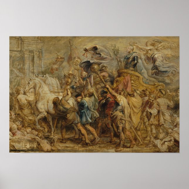 Poster Peter Paul Rubens - O Triunfo de Henrique IV (Frente)