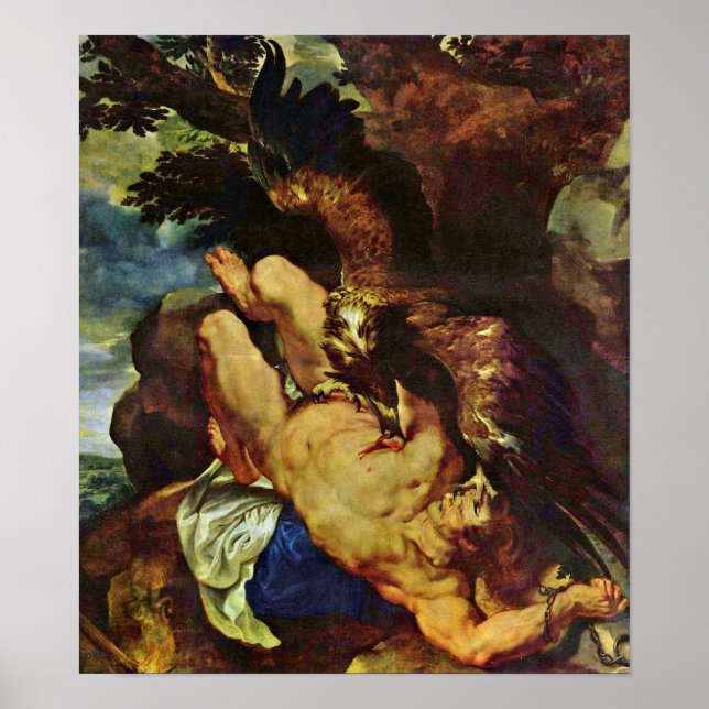 Pôster Peter Paul Rubens - Prometheus acorrentado (Frente)