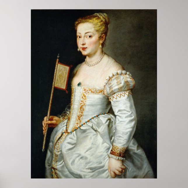 Poster Peter Paul Rubens Retrato de uma Senhora (Frente)