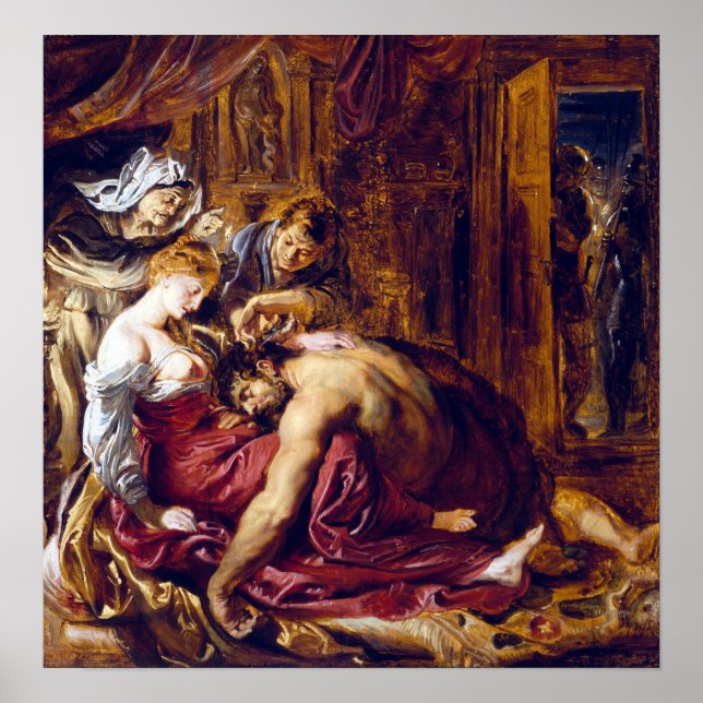 Poster Peter Paul Rubens Samson e Delilah (Frente)
