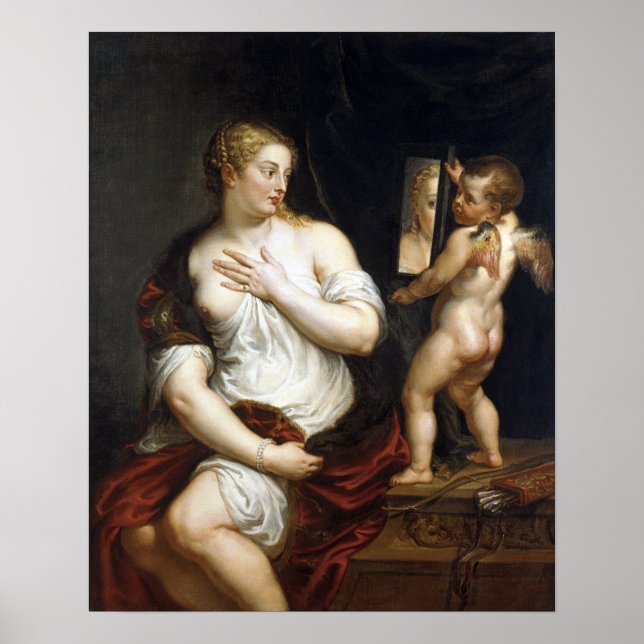 Poster Peter Paul Rubens Venus e Cupid (Frente)
