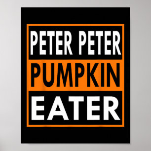 Poster Peter Pumpkin Comendo Figurino para Casais - Corre