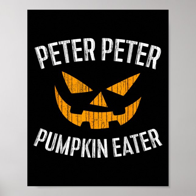 Poster Peter Pumpkin Comeu Halloween Costume Shirt (Frente)