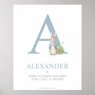 Poster Peter Rabbit Carta Personalizada A