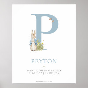 Poster Peter Rabbit   Carta Personalizada P