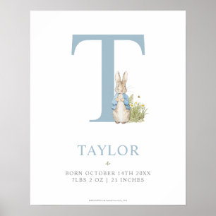 Poster Peter Rabbit   Carta personalizada T