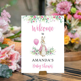 Poster Peter Rabbit Chá de fraldas Bem-vindo