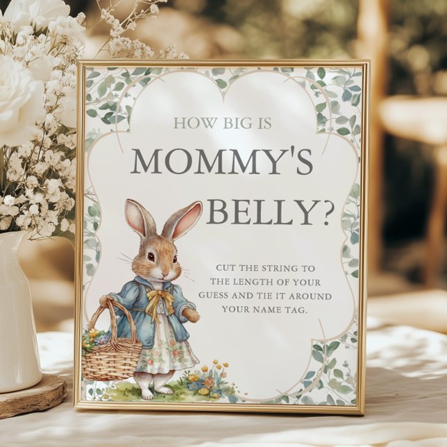 Poster Peter Rabbit Chá de fraldas Quão Grande É A Mamãe (Criador carregado)