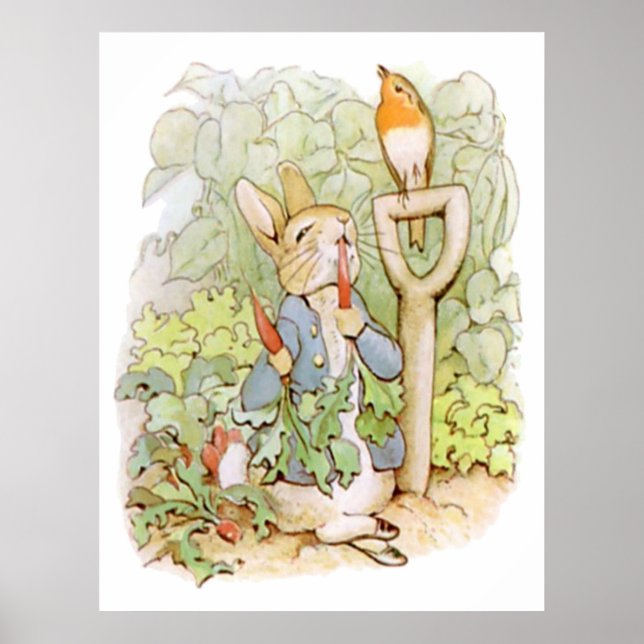 Poster PETER RABBIT Nurserters Peter Rabbit eating (Frente)