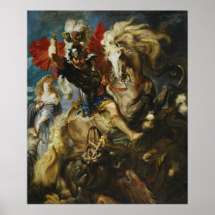 Poster Peter Rubens Ruas George Batem o Dragão