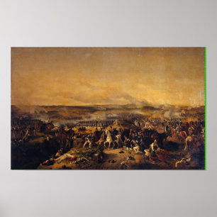 Pôster Peter von Hess - a batalha de Borodino