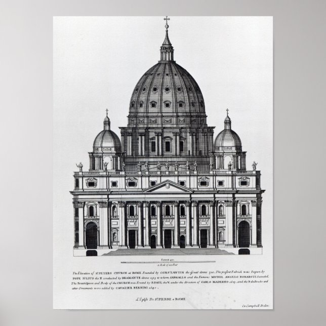 Poster Peter's, Roma, com C. Campbell (Frente)