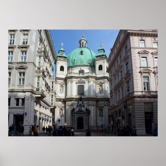 Poster Peterskirche Wien Österreich (Frente)
