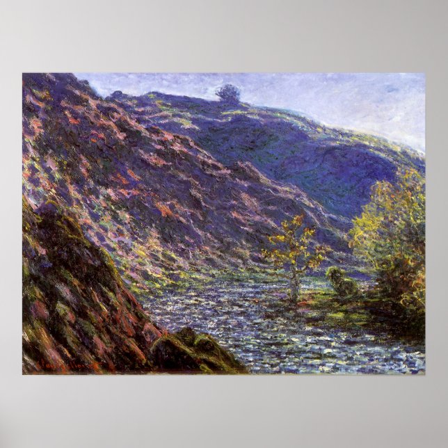 Poster Petite Creuse, Luz do Sol por Claude Monet (Frente)