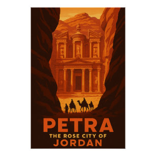 Pôster Petra - A Cidade Rosa da Jordânia
