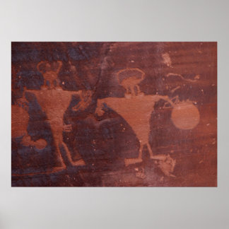 Pôster Petroglife em Moab, Utah