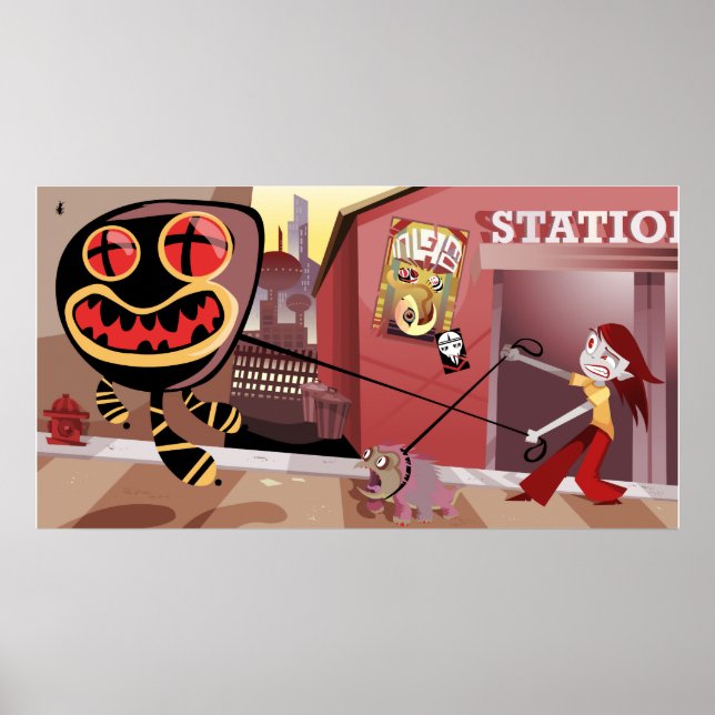 Poster Petshop de alienígena (Frente)