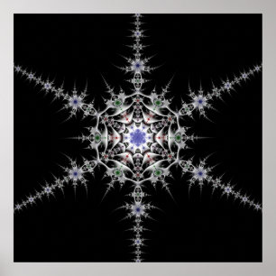 Pôster Pewter Snowflake