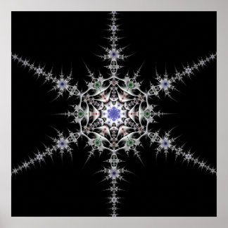 Pôster Pewter Snowflake