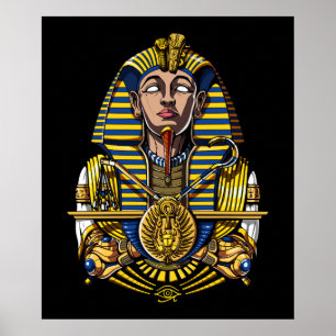 Poster Pharaó egípcio Tutankhamun King Tut