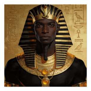 Pôster Pharaoh Energy — Arte Moderna do Antigo Rei Africa