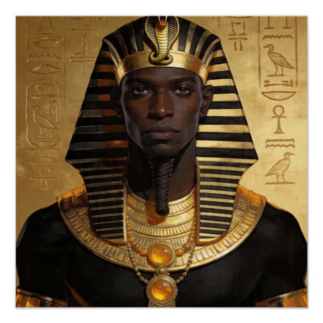 Pôster Pharaoh Energy — Arte Moderna do Antigo Rei Africa (Frente)