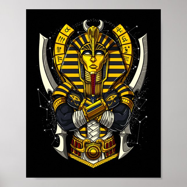Poster Pharaoh Tutankhamun Antigo Rei Tut (Frente)