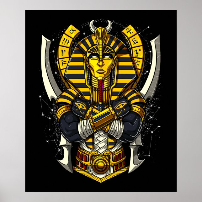 Poster Pharaoh Tutankhamun Antigo Rei Tut (Frente)