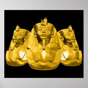 Pôster Pharaohs egípcios dourados