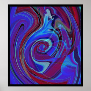 Poster Pheasant Americano Psicodélico