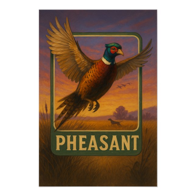 Pôster Pheasant Poster (Frente)
