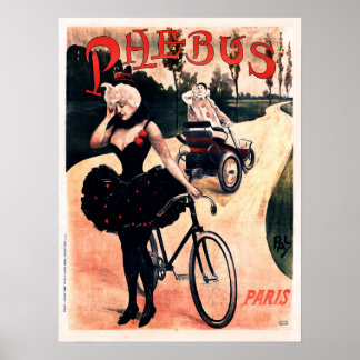 Poster PHEBUS BICYKS França Paris PAL Jean Paleologu