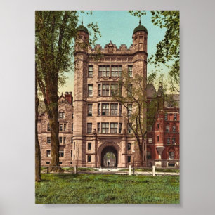 Poster Phelps Hall e gateway, Yale College Rara Fotografi