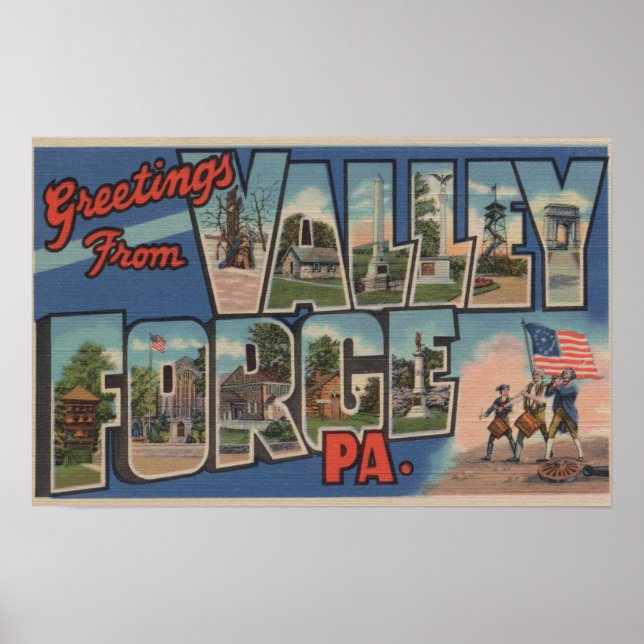 Poster Philadelphia, Pennsylvania - Valley Forge (Frente)