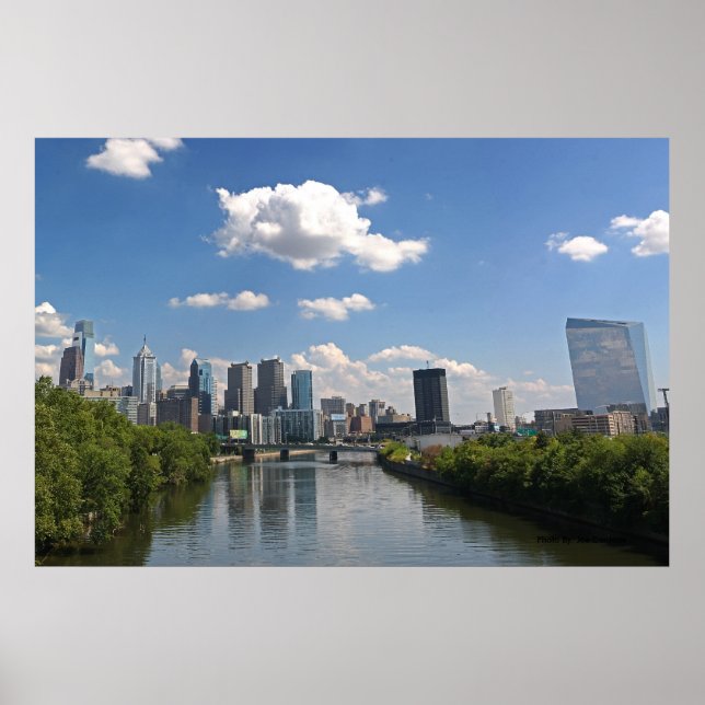 Poster Philadelphia Skyline, Foto Por Joe Dantone (Frente)