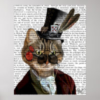 Phileas Feline Steampunk Cat & Top Hat