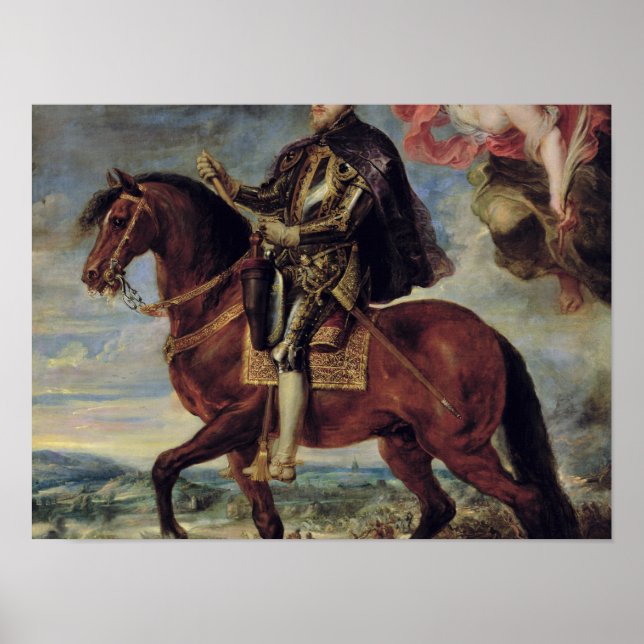 Poster Philip II Crowned by Victory, 1628 (Frente)