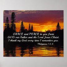 Philippians 1:2-3 Grace e Peace to You, Sunset