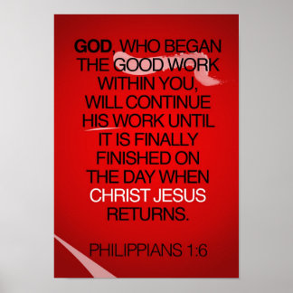 Poster Philippians 1:6