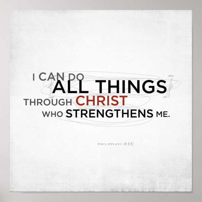 Pôster Philippians 4:13 II (Frente)