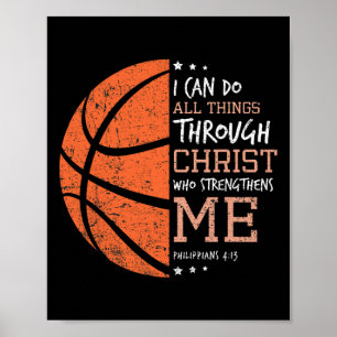 Poster Philippians 4 13 Posso Fazer Tudo O Que É Christia