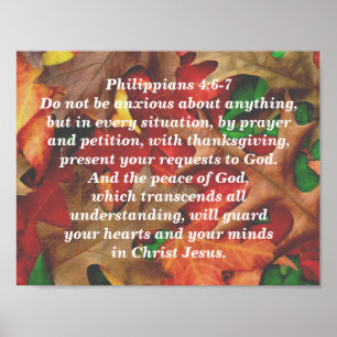 Pôster Philippians 4:6-7